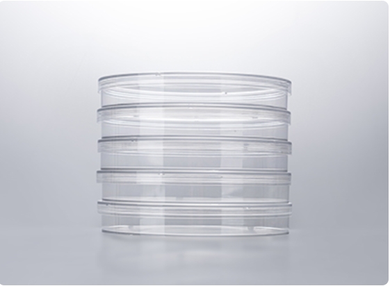 15cm CellATTACH Surface-treated Tissue Culture dishes, Sterilized, Case of 80